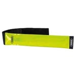 ABUS Bande lumineuse LED Lumino Active Bar - bande réfléchissante résistante aux intempéries avec lumière permanente et clignotante - pour bras et jambes - jaune/noir