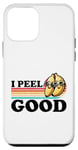 Coque pour iPhone 12 mini Jeu de mots à la banane « I Peel Good » Funny Retro Banana