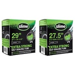 Slime - 29 x 1.85-2.20 Inch Non Toxic Eco Friendly Self Sealing Bicycle Inner Tube with a Schrader (Car Style) & 30077 Bike Inner Tube with Slime Puncture Sealant, 50/60-584mm(27.5 (650b) x 2.0-2.4)