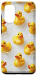 Coque pour Galaxy S20 Canards en caoutchouc jaune Jouets de bain Canetons