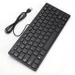 78-Key Portable Mini Wired Keyboard Ergonomic Slim for Windows Tablet Computer