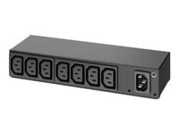 Apc Basic Rack Pdu Ap6015a - Kraftdistributionsenhet (Kan Monteras I Rack) - Ac 100/120/200/208/230/240 V - Ingång: Iec 60320 C14 - Utgångskontakter: 8 (Power Iec 60320 C13) - 1U - Svart - För P/N: Smtl1000rmi2uc, Smx1000c, Smx1500rm2uc, Smx1500rm2u