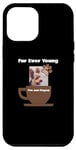 Coque pour iPhone 14 Pro Max Mini tasse à thé amusante pour chien Yorkshire, petit chiot de petite race