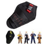 Heavy Duty Drill Holster Tool Belt Pouch Bit Holder Hanging Wais Kit Without (black With Red)