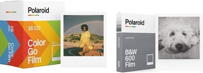 Polaroid Go Instant Film - Double Pack - 6017, 16 Films and B&W Film for 600