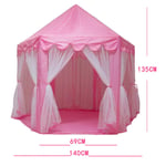 Alician Play House Game Tent Toys Portable Foldable Princess Folding Tent Castle Gifts Tents Toy For Kids Children Girl Pink tent