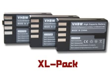 3x vhbw Li-Ion batterie Set 900mAh (7.2V) pour caméra Pentax K70, K-70 comme D-Li109.