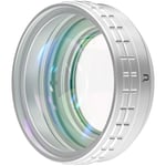 WL-2 Wide Angle Macro Lens for Sony ZV-1 Camera, 18mm Wide Angle / 10X Macro 2 in 1 Additional Lens with Strong Adhesive-Back Mount (White)
