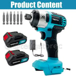 1/4 Inch Cordless Brushless Impact Driver Charger FOR Makita DTD152 18V Li-ion