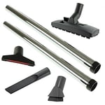 Chrome Extension Tube Tool Kit For NILFISK Hoover Crevice Vacuum Rods 35mm