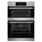 AEG DEX33111EM Built In Electric Double Oven Stainless Steel