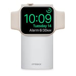 OtterBox Power Bank with Apple Watch Charger, 3,000 mAh Portable Charger with USB-C Input and Output, LED Indicator, Slim, Sleek and Portable, Whate White