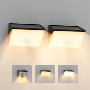 Lampe Solaire Extérieur Avec Détecteur De Mouvement - IP65 étanche, 4 Modes, Batterie 4400 MAh - Pour Jardin, Terrasse, Allée