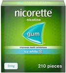 4 x Nicorette Nicotine 2mg Sugar Free Icy White Gum -210 Pieces.840 gums 2024/25