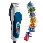 Wahl Hair Clippers for Men, Colour Pro Corded Deluxe Head Shaver Men's Hair Clippers with Colour Coded Clipper Guides