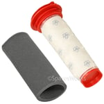 Washable Microsan Stick + Foam Filter for Bosch Athlet Cordless Vacuum Cleaner