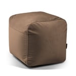 Plus 50 Barcelona sittpuff sammet OEKO-TEX ® (Färg: Brownie)