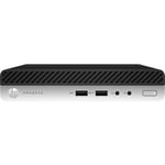HP ProDesk 400 G5 - Mini bureau Core i5 9500T / jusqu'à 3.7 GHz - RAM 8 Go - SSD 256 Go - NVMe - UHD Graphics 630 - Gigabit Ethernet - Win 10 Pro 64 bits - moniteur : aucun - clavier : Français
