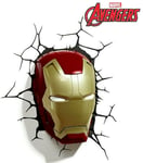 Marvel Avengers Iron Man 3D Mask FX Led Wall Light Sticker Hang Decoration Gift