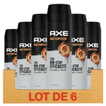 Axe Anti-Transpirant Homme Dark Temptation 72h Anti-Humidité 200 ml Lot de 6