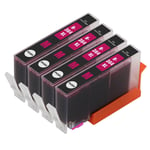 4 Magenta Ink Cartridges for HP Photosmart 5510 5510e 5512 5514 5515 5520 5522