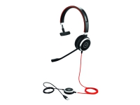 Jabra Evolve 40 MS mono - Headset - på örat - kabelansluten - USB, 3,5 mm kontakt - Certifierad för Skype for Buisness