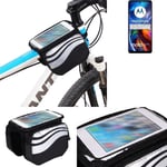 For Motorola Moto E32 bike frame bag bicycle mount smartphone holder top tube cr