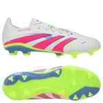 adidas Predator League Fg/ag Celestial Victory - Vit/lucid Pink/lucid Lemon Barn, storlek 33½