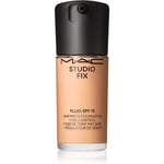 MAC Cosmetics Studio Fix Fluid SPF 15 24HR Matte Foundation + Oil Control Matterende foundation SPF 15 Skygge NW20 30 ml