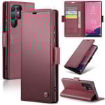 CaseMe Slim Plånboksfodral RFID-skydd Samsung Galaxy S25 Ultra R