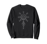 Classic Viking Symbol Compass Vegvisir Nordic Rune Celtic Sweatshirt