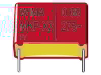 Wima Mkp-X2 4.7Uf 10% 305V Rm 37.5 1 Mkp-X2 Kondensator Med Radiell Tråd För Brusreducering 4.7 Μf 305 V/Dc 10 % 37.5 Mm (L X B X H) 41.5 X 19 X 32 Mm