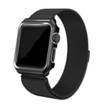 INF Apple Watch 1/2/3 Armband Med Displayram Milanesisk Loop 38 Mm - Svart