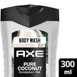 Gel Douche Hydratant Pure Noix De Coco Parfum Eucalyptus & Chêne Axe - Le Flacon De 300ml