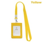Badge Case Id Card Holder Protective Shell Yellow
