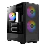 Mid-Tower ATX Gaming Case, LED Control Button, 1 x USB 3.0, 1 x Type C, Headphon