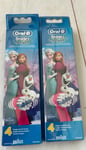 Oral-B FROZEN Kids Toothbrush Replacement Heads  2x4 pack (8 total)