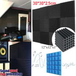 Soundproofing Foam Acoustic Wall Panel Sound Insulation Stu Black