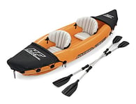 Hydro Force Lite-Rapid Kayak, 2-Person Inflatable Kayak, Includes Pump, Oars and Detachable Seat, Orange