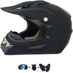 YXLM Motocross Helmet, R&P Full Face Adult Outdoor Mountain Bike Helmet, Downhill Off-Road Off-Road Motorcycle Helmet Set, ECE and DOT Certification (XL)