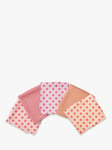 FreeSpirit Tula Pink Peach Sorbet Fat Quarter Fabrics, Pack of 5, Pink