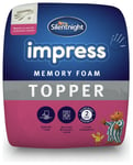 Silentnight Impress Memory Foam 7cm Mattress Topper - King