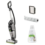 BISSELL CrossWave HydroSteam Pet Multi-Surface Wet and Dry Vacuum | 3517E, Black/Silver/Lime