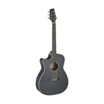 Stagg Cutaway Electric-Acoustic Guitar Left Handed, Black SA35 ACE-BK LH