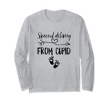 Special Delivery From Cupid Valentines Day Couples Pregnancy Long Sleeve T-Shirt