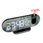 LED Digital Alarm Clock Bedroom Electric Alarm Clock with Projection FM5989