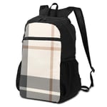 best gift Packable Backpack Herringbone Pixel Lattice Beige Men Perfectly Laptop Daypacks for Travel Womens Hiking Daypack Lightweight Waterproof for Men & Womentravel Camping Outdoor