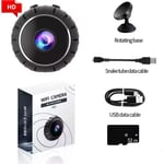 Caméra de surveillance IP WiFi X10 4K HD 1080p,petit enregistreur vidéo sans fil avec vision nocturne,détection de mouvement pour animaux de compagnie et bébés - Type with 32G memory card