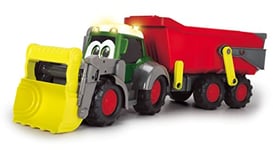 Dickie Toys ABC - Tracteur Jouet 65cm Fendt avec remorque, lumière et Son, adapté aux Enfants à partir de 1 an (204119000)
