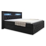 Cloud47 Kontinentalsäng Sängpaket Franco med Förvaring och LED-belysning